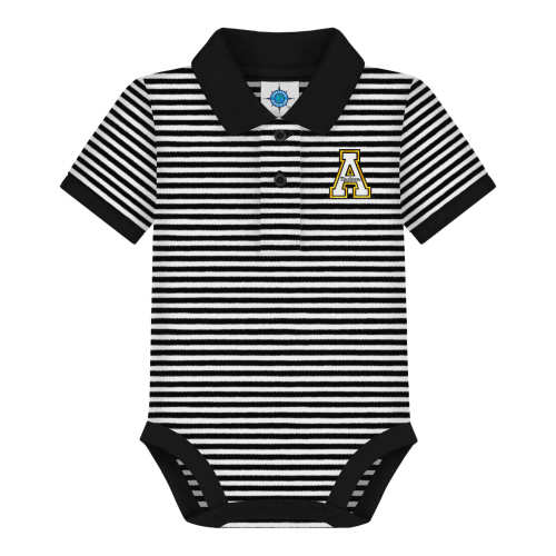 Appalachian State Mountaineers Striped Polo Bodysuit | College Baby