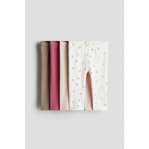 4-PACK COTTON JERSEY LEGGINGS