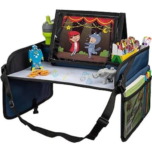 Lusso Gear Lap Tray for Toddler and kids, Table Tray for Travel - Blue