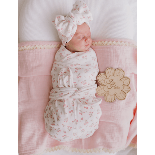Swaddle Set | Paisley Peony – Little and Fern