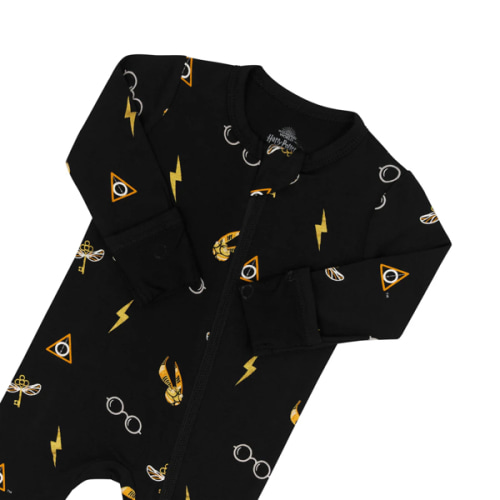 Zippered Romper in Midnight Icon