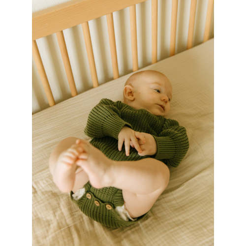 Sutton Knit Romper in Hunter Green | 18-24M