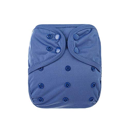 OsoCozy Newborn Reusable Cloth Diaper Covers - Adjustable Snap Fit & Double Leg Gussets for Babies 6-12 Pounds. Use with Prefold, Flat or Fitted Cloth Diapers or Snap-in Inserts
