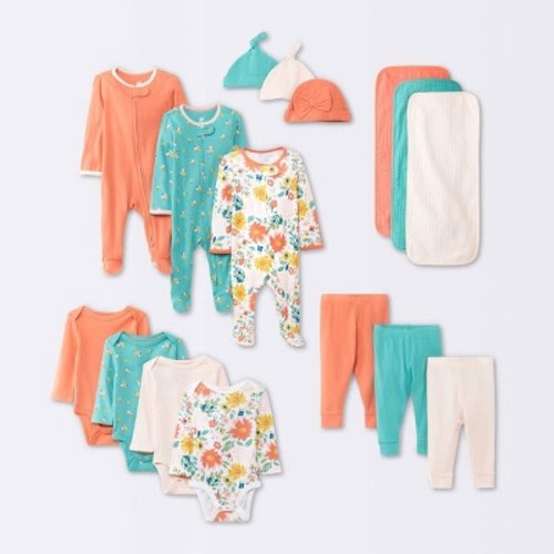 Baby Girls' Layette Garden Gifting Bundle - Cloud Island™ Floral, Size: 0-3M