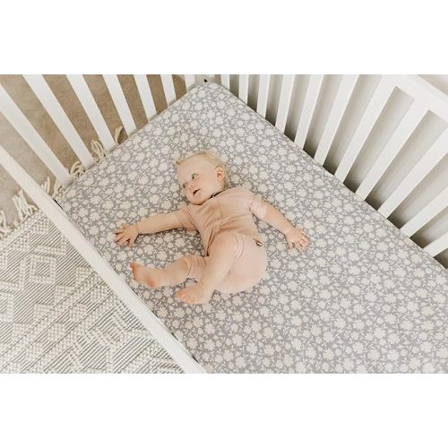 Copper Pearl Premium Knit Baby Crib Sheets for Standard Mattresses, Breathable and Soft, Lacie