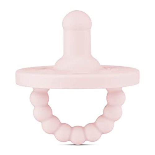 Ryan & Rose Cutie PAT Pacifier Teether (Stage 1, Pink) - 1 Count (Pack of 1)