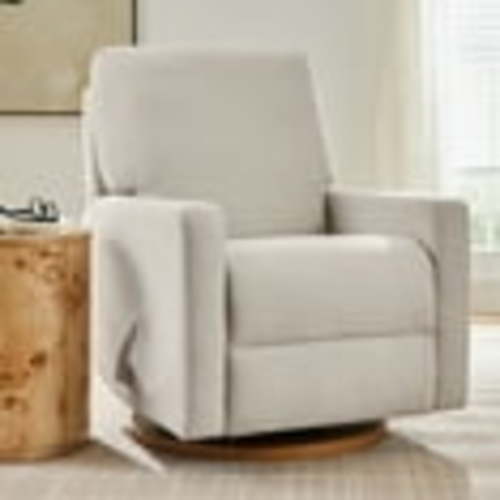 Better Homes & Gardens Modern Farmhouse Glider Recliner, Cream Linen