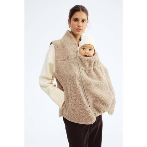 MAMA BEFORE & AFTER BABYWEARING TEDDY FLEECE VEST
