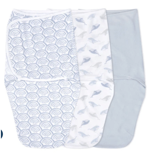 At Sea Easy Swaddle With No Zipper 0-3M | aden + anais
