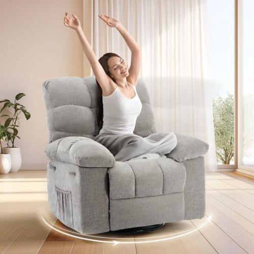 Rocker Chair for Adults, Overstuffed Large Manual Recliner Glider, Nursery Rocking Chairs