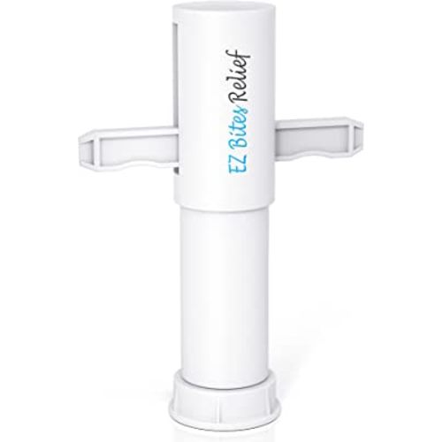 Memine EZ Bites Relief Suction Tool, Vacuum Venom Extractor, Itch Relief for Bee Sting, Remover for Saliva/Venom Left by Bites, Naturally Reduce Itch & Swell, Kid Friendly, White/1 Pack