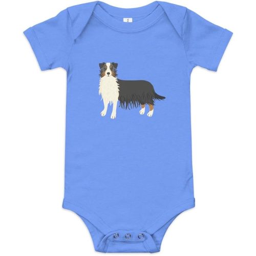Generic Australian Shepherd onesie for baby, australian shepherd baby clothes, australian shepherd baby gifts.