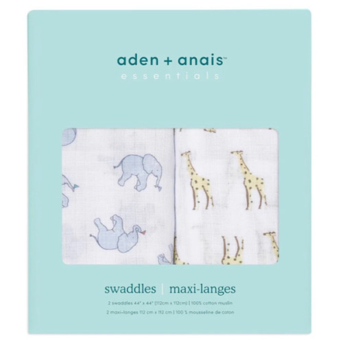 Cotton Muslin Swaddle Safari | aden + anais