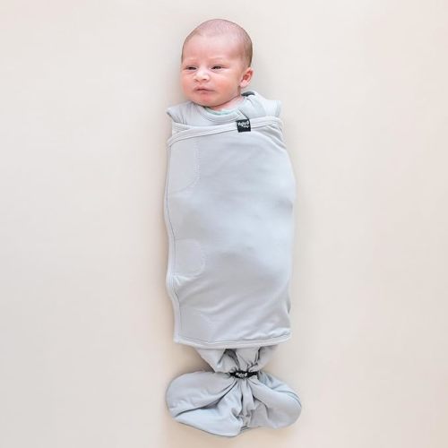 KYTE BABY Unisex Rayon Made from Bamboo Sleep Bag Swaddler for Babies, 1.0 Tog - Storm