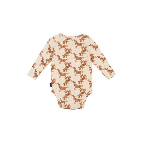 Wrangler Infant Girl's Cinnamon Paisley Horse Onesie