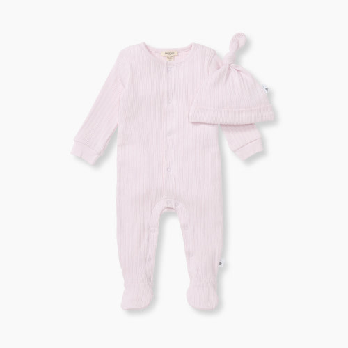 Burt's Bees Baby Organic Cotton Sweet Rib Jumpsuit Set - Sweet Lavender, Newborn