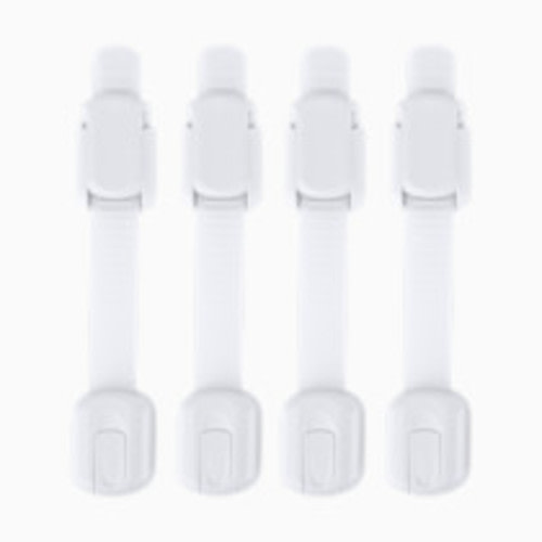 Jool Baby Multi-Purpose Adhesive Child Safety Strap (4-Pack) - White