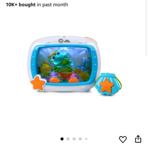 Baby Einstein Sea Dreams Soother Musical Crib Toy and Sound Machine, Newborn and up