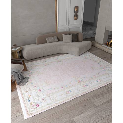 Classic Rug, floral rug, pink carpet, Washable Carpet, Bohemian Rug, Pink Rug, Bordered Rug, Floral Rug, Rug For Living Room, Oriental Rug