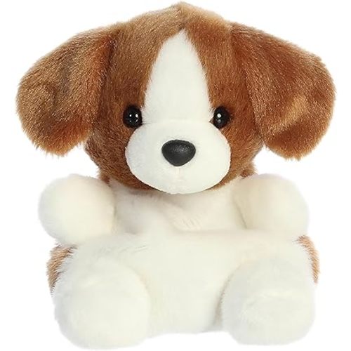 Aurora® Adorable Palm Pals™ Buster Beagle™ Stuffed Animal - Pocket-Sized Play - Collectable Fun - Brown 5 Inches