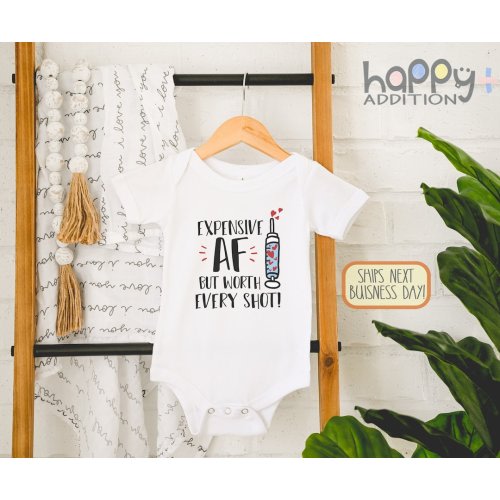 Expensive AF But Worth Every Single Shot, IVF , Thanks Science , Made with Love and Science, Cute In Vitro Baby , IVF Baby, Onesie®