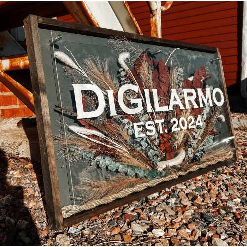 Rustic Native Grasses Custom Sign // Live Natural Elements Custom Sign // Rustic Custom Sign // Custom Pheasant Sign // Hunters Custom Sign