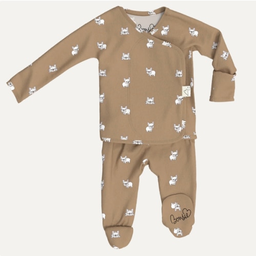 Footie - Frenchie – Bonsie Skin to Skin Babywear
