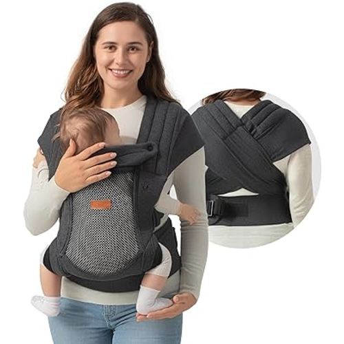 besrey Baby Carrier Newborn, Mesh Wraps Carrier for Mom Dad, Mens Front Back Infant Carry, Soft Summer Baby Holder Carry, Baby Gift Wrap, Cloth Shirt Kangaroo Carrying, Forward Chest Carrying