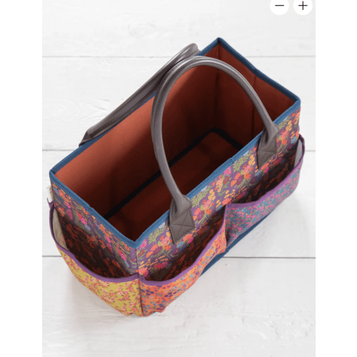 Mimi Utility Tote - Eggplant Floral