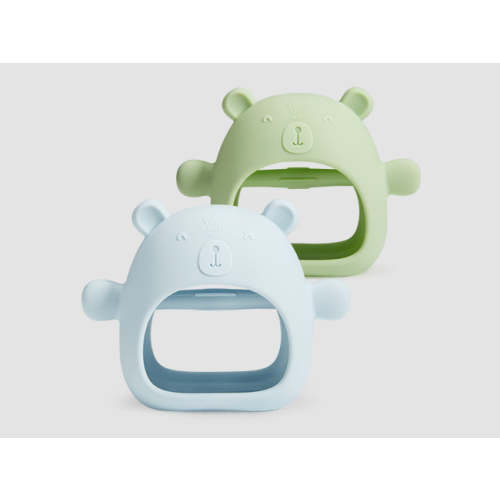 Baby Teething Toy – Mint & Light Blue