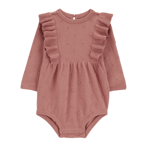 Baby Long-Sleeve Flutter Bodysuit