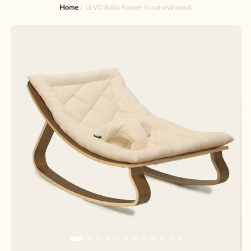 LEVO Baby Rocker in natural wood – Charlie Crane Paris
