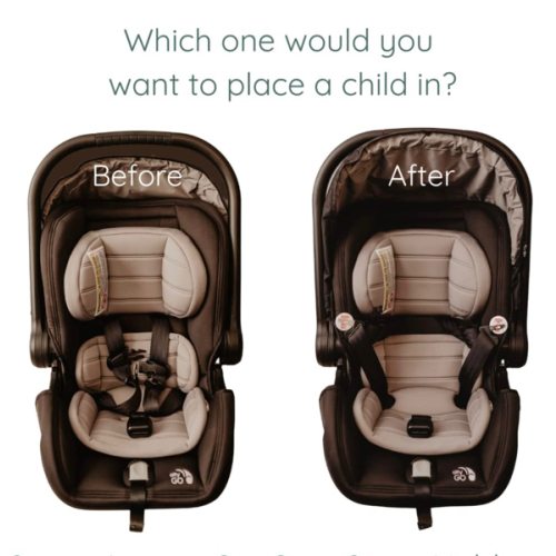 Magnetic Children's Car Seat Strap Holders (All You Need is Love)