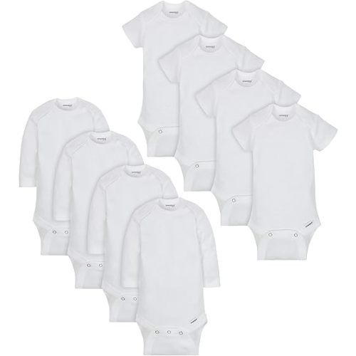 Onesies Brand unisex-baby 8-pack Short Sleeve Mix & Match Bodysuits - Newborn