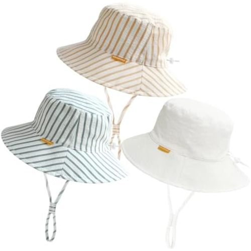 FURTALK Baby Sun Hat Toddler Boys Girls Bucket Hats 0-5 Years Kids UPF 50+ Sun Protection Summer Beach Hats