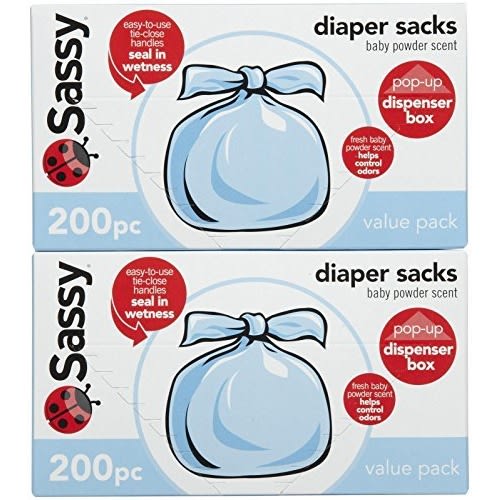 Sassy Disposable Scented Diaper Sacks - 200 ct - 2 pk