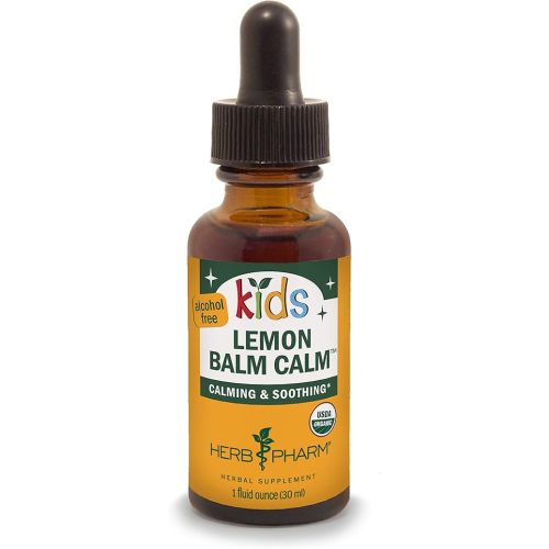 Herb Pharm Kids Certified-Organic Alcohol-Free Lemon Balm Calm Liquid Extract, 1 Ounce (GLKLEMON01)