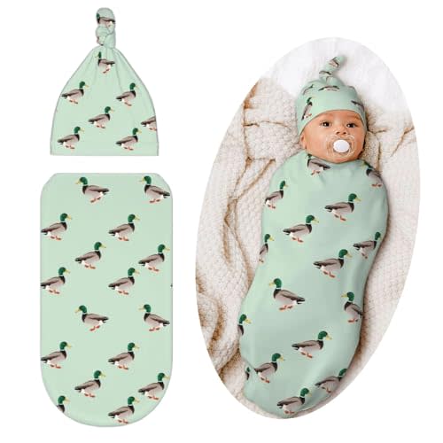 Duck Swaddle Blanket, Soft Swaddling Blanket Baby Clothes, Mallards Baby Stuff
