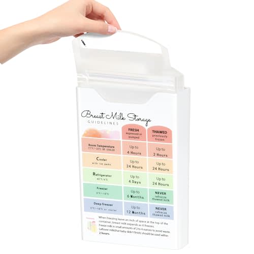 Magnetic Breastmilk Storage Bag Organizer with Breastmilk Storage Guide