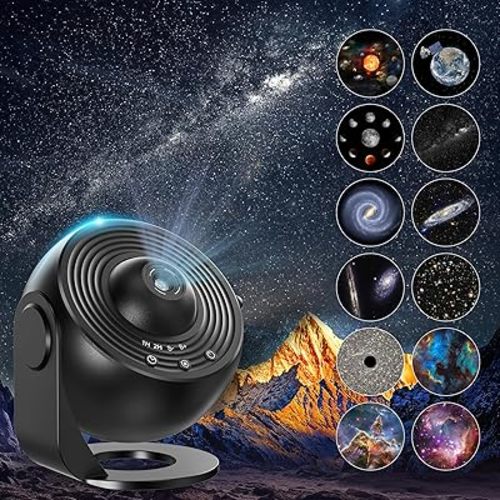 Planetarium Projector for Bedroom, 13 in 1 Star Projector Galaxy Light, Nebula Night Light Milky Way Projector with Timer, LED Space Galaxy Lamp Room Decor for Adults Kids