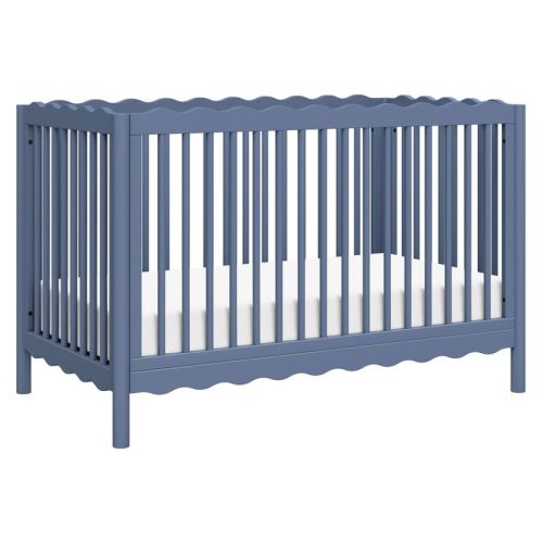 Babyletto Swell 4-in-1 Convertible Crib with Toddler Bed Conversion Kit - Cove Blue