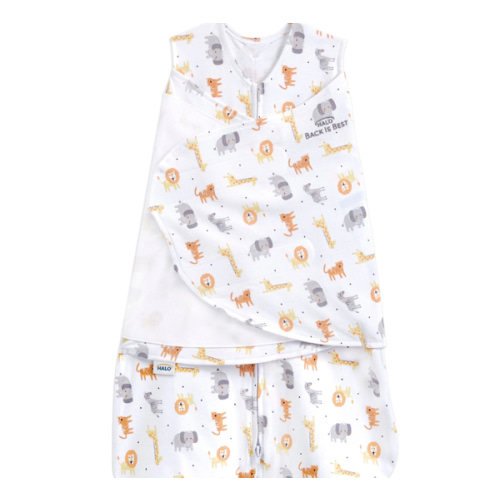 Jungle Print Cotton Swaddle | HALO- Small