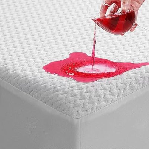 TASTELIFE Waterproof Mattress Protector Twin Size, Ultra Soft Breathable Mattress Cover with Deep Pocket Fitted Up to 8”-21”, Noiseless Washable Bed Mattress Pad for Comfort & Protection - White
