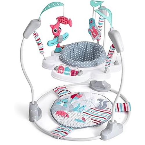 Portable Baby Activity Center Play Center 7-18 Months and Developmental Toys 7-18 Months,Pink