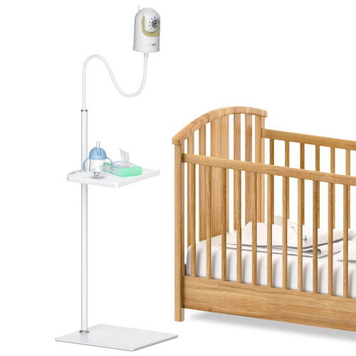 Baby Monitor Floor Stand Holder for Infant Optics DXR-8 & DXR-8 Pro Baby Monitor Stand with Storage Tray - Height Adjustable Baby Camera Stand for Infant Optics Baby Monitor Floor Stand