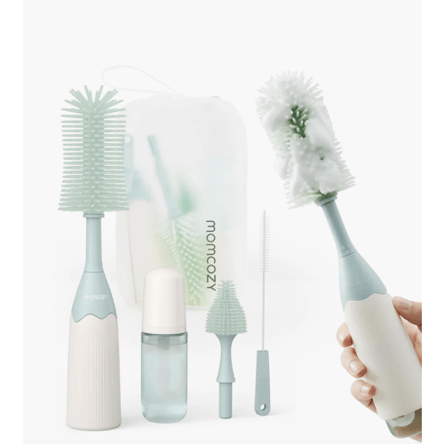 Momcozy Innovative Push-Press Design Bottle Brush Kit