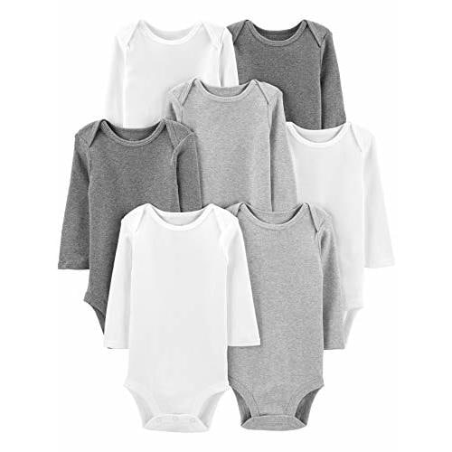 Simple Joys by Carter's unisex-baby 7-pack Long Sleeve Bodysuit