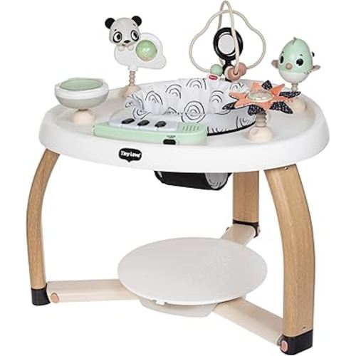 Tiny Love 5-in-1 Here I Grow Stationary Activity Center – Black & White Décor Collection, Black & White
