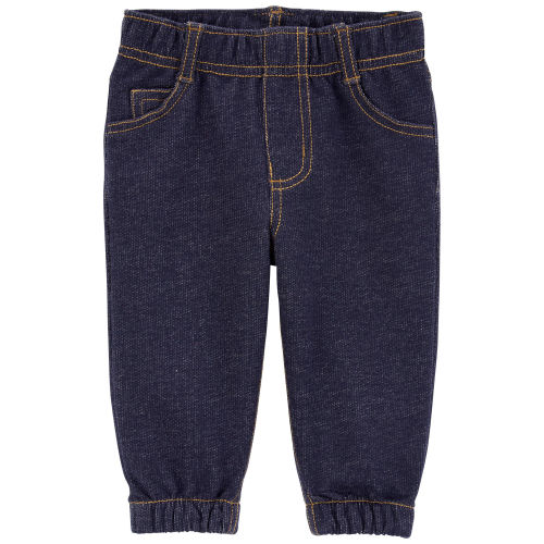 Baby Pull-On Faux Denim Pants