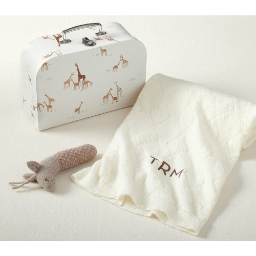 Goldie Giraffe Baby Blanket & Rattle Gift Set